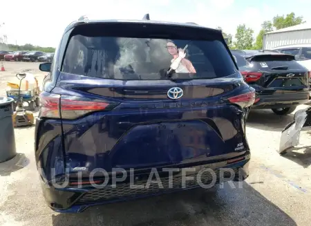 TOYOTA SIENNA XSE 2021 vin 5TDDSKFC6MS003593 from auto auction Copart