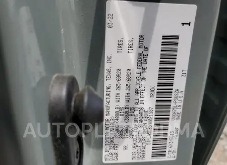 TOYOTA TUNDRA CRE 2022 vin 5TFLA5DB5NX021587 from auto auction Copart