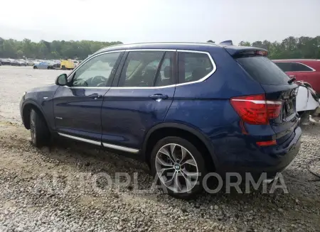 BMW X3 XDRIVE2 2016 vin 5UXWX9C57G0D80886 from auto auction Copart