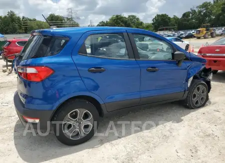 FORD ECOSPORT S 2020 vin MAJ3S2FE3LC331766 from auto auction Copart