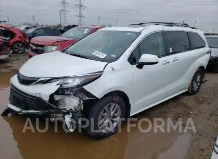 TOYOTA SIENNA XLE 2022 vin 5TDYRKEC3NS091521 from auto auction Copart