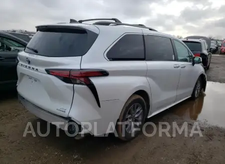 TOYOTA SIENNA XLE 2022 vin 5TDYRKEC3NS091521 from auto auction Copart