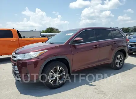 TOYOTA HIGHLANDER 2018 vin 5TDZZRFH1JS277754 from auto auction Copart