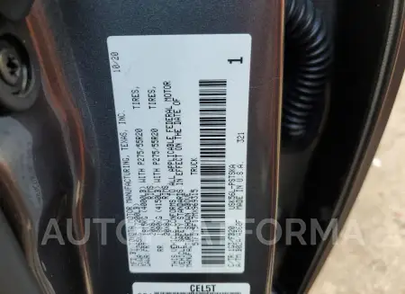 TOYOTA TUNDRA CRE 2021 vin 5TFDY5F17MX969315 from auto auction Copart