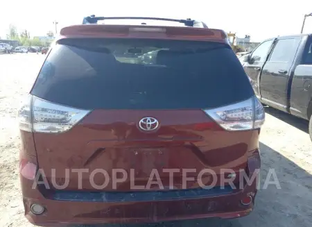 TOYOTA SIENNA SPO 2015 vin 5TDXK3DC6FS573392 from auto auction Copart