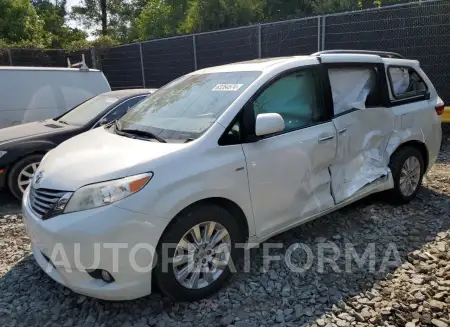 Toyota Sienna XLE 2016 2016 vin 5TDDK3DC0GS130367 from auto auction Copart