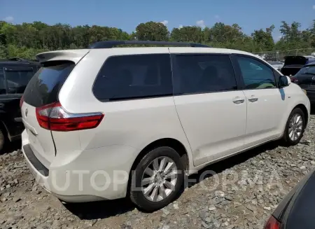 TOYOTA SIENNA XLE 2016 vin 5TDDK3DC0GS130367 from auto auction Copart