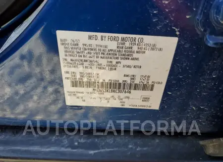 FORD ECOSPORT T 2019 vin MAJ6S3KL8KC307646 from auto auction Copart