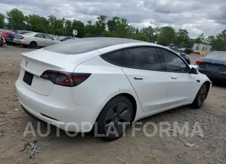 TESLA MODEL 3 2022 vin 5YJ3E1EA0NF112585 from auto auction Copart