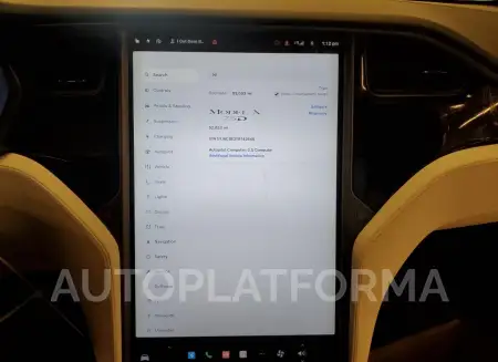 TESLA MODEL X 2018 vin 5YJXCBE21JF142646 from auto auction Copart