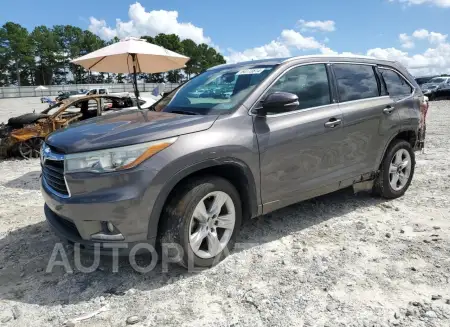 Toyota Highlander 2015 2015 vin 5TDYKRFH9FS055728 from auto auction Copart