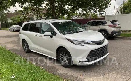 Toyota Sienna XLE 2023 2023 vin 5TDYSKFC0PS076156 from auto auction Copart