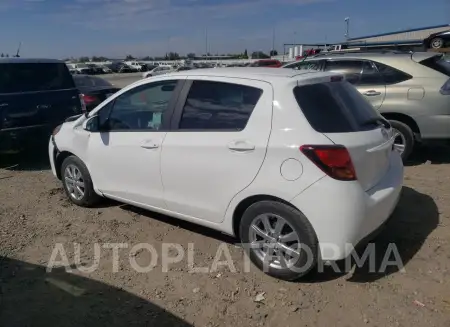 TOYOTA YARIS 2015 vin VNKKTUD31FA016245 from auto auction Copart