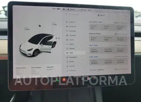 TESLA MODEL Y 2021 vin 5YJYGDEE0MF176774 from auto auction Copart