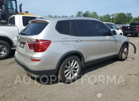 BMW X3 XDRIVE2 2016 vin 5UXWX9C56G0D80135 from auto auction Copart