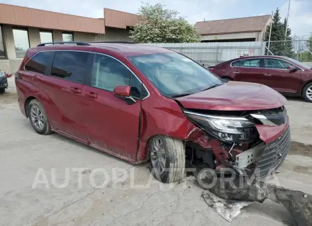 TOYOTA SIENNA LE 2022 vin 5TDKRKEC7NS075666 from auto auction Copart