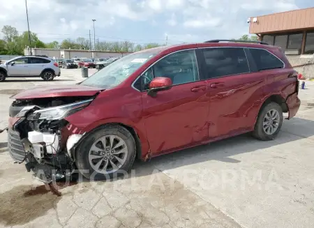 TOYOTA SIENNA LE 2022 vin 5TDKRKEC7NS075666 from auto auction Copart