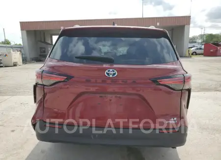 TOYOTA SIENNA LE 2022 vin 5TDKRKEC7NS075666 from auto auction Copart