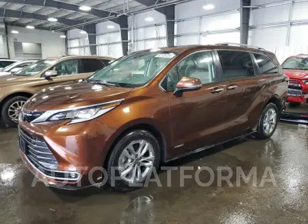 TOYOTA SIENNA LIM 2021 vin 5TDZSKFC5MS023369 from auto auction Copart