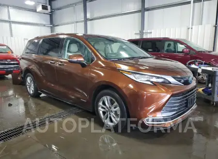 TOYOTA SIENNA LIM 2021 vin 5TDZSKFC5MS023369 from auto auction Copart