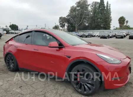 TESLA MODEL Y 2022 vin 7SAYGDEFXNF350508 from auto auction Copart