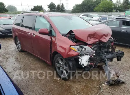 TOYOTA SIENNA SE 2018 vin 5TDXZ3DC1JS945290 from auto auction Copart