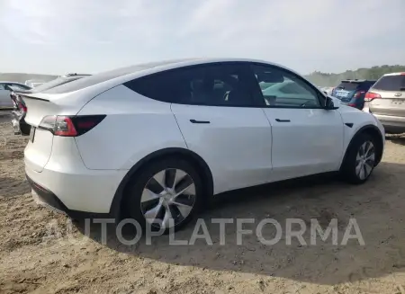 TESLA MODEL Y 2021 vin 5YJYGDEDXMF111020 from auto auction Copart