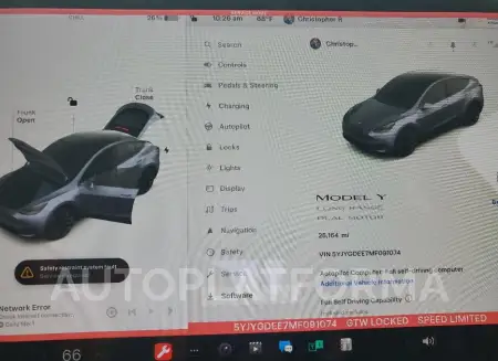 TESLA MODEL Y 2021 vin 5YJYGDEE7MF091074 from auto auction Copart