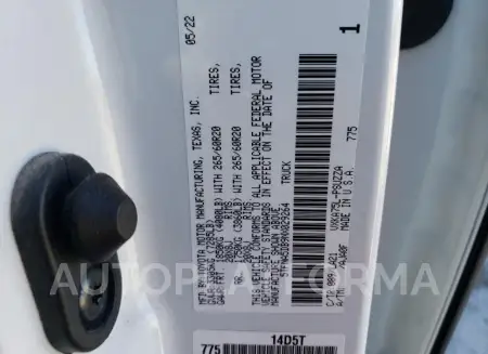 TOYOTA TUNDRA CRE 2022 vin 5TFNA5DB9NX029264 from auto auction Copart