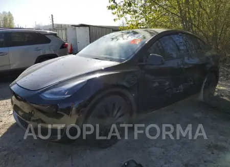 Tesla Model Y 2021 2021 vin 5YJYGDEFXMF245687 from auto auction Copart