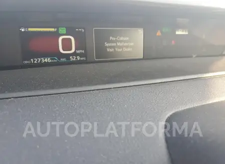 TOYOTA PRIUS 2019 vin JTDL9RFU1K3011849 from auto auction Copart