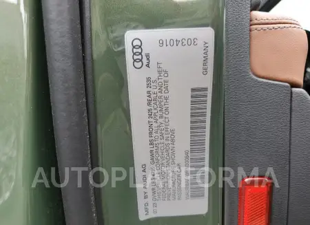 AUDI A4 PREMIUM 2024 vin WAUBBAF49RN000840 from auto auction Copart