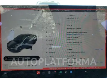 TESLA MODEL 3 2018 vin 5YJ3E1EB0JF110659 from auto auction Copart