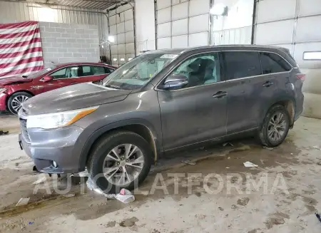 Toyota Highlander 2015 2015 vin 5TDJKRFH6FS146702 from auto auction Copart