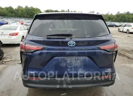 TOYOTA SIENNA LE 2021 vin 5TDKSKFCXMS038144 from auto auction Copart