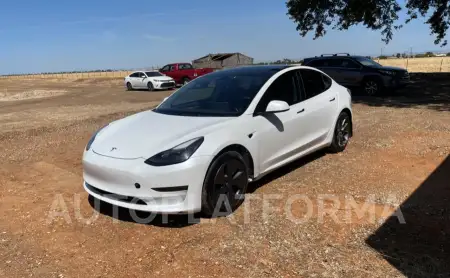 TESLA MODEL 3 2022 vin 5YJ3E1EBXNF250465 from auto auction Copart