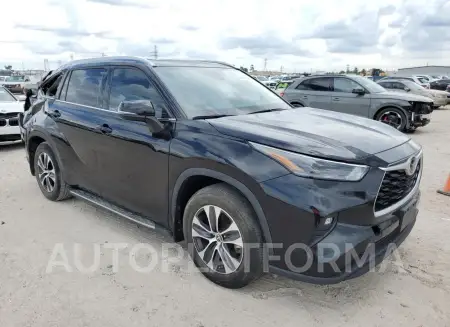 TOYOTA HIGHLANDER 2022 vin 5TDGZRAH3NS111059 from auto auction Copart