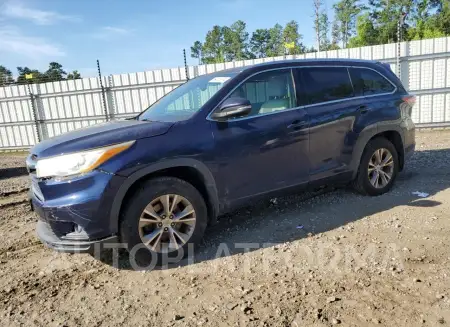 Toyota Highlander 2015 2015 vin 5TDJKRFH5FS076934 from auto auction Copart