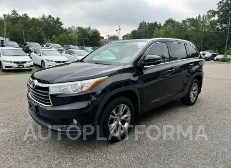 TOYOTA HIGHLANDER 2015 vin 5TDJKRFH6FS109195 from auto auction Copart