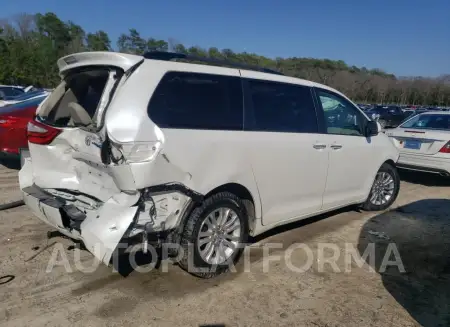 TOYOTA SIENNA XLE 2015 vin 5TDYK3DC5FS626331 from auto auction Copart