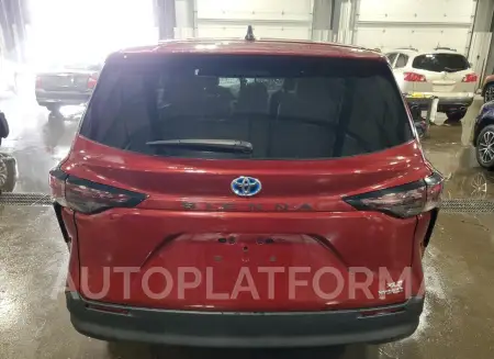 TOYOTA SIENNA XLE 2023 vin 5TDYRKEC8PS156317 from auto auction Copart