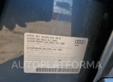 AUDI Q5 2015 vin WA1DGAFP4FA102468 from auto auction Copart