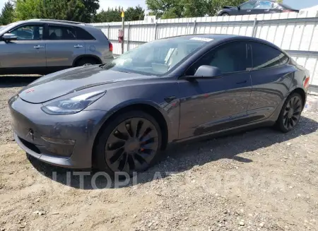 TESLA MODEL 3 2022 vin 5YJ3E1EC4NF295801 from auto auction Copart