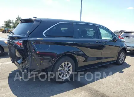 TOYOTA SIENNA LE 2022 vin 5TDKRKEC5NS107241 from auto auction Copart