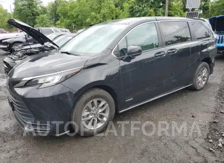 Toyota Sienna LE 2021 2021 vin 5TDKSKFC2MS002710 from auto auction Copart