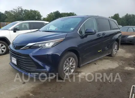 TOYOTA SIENNA LE 2024 vin 5TDKSKFC4RS121141 from auto auction Copart