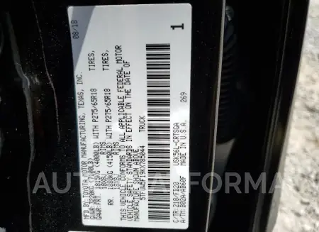 TOYOTA TUNDRA DOU 2019 vin 5TFUW5F19KX785044 from auto auction Copart