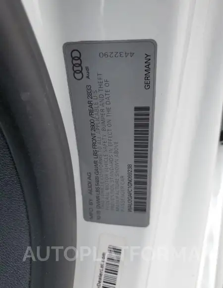 AUDI A7 PRESTIG 2016 vin WAU2GAFC1GN099238 from auto auction Copart