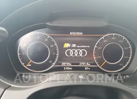 AUDI S3 PREMIUM 2020 vin WAUE1GFF8LA073006 from auto auction Copart