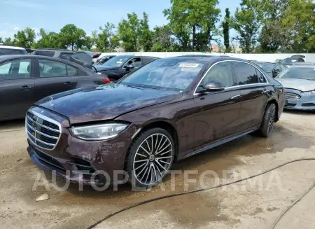 Mercedes-Benz S580 2022 2022 vin W1K6G7GB9NA126452 from auto auction Copart